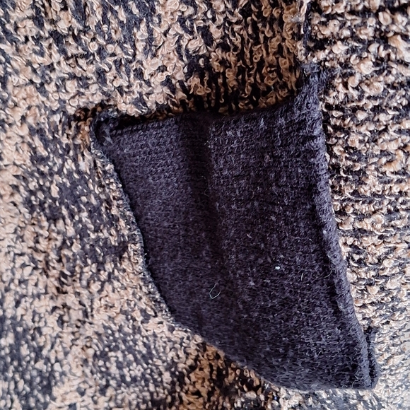 Karen Scott II Argyle Knit Sweater Coat Plus Sz2X Shoulder Pads Knee Length - Picture 10 of 11